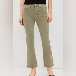 La Ligne Green Meredith Tux Flare Women's Jeans sz 28